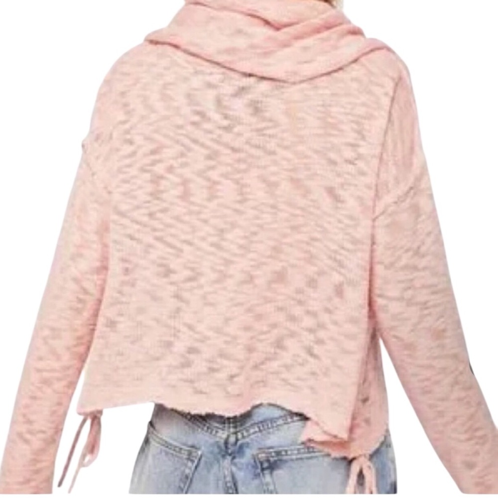 Free People Beach Cropped Top Loose Knit Cover Up